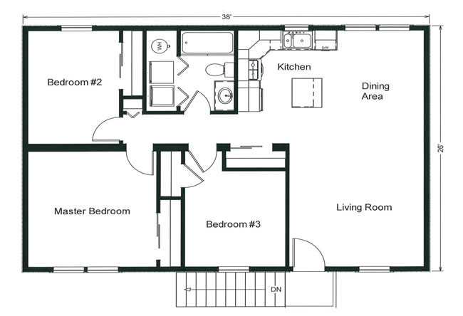 Three bedroom ranch, offers an open kitchen, dining room and living room area great for entertaining